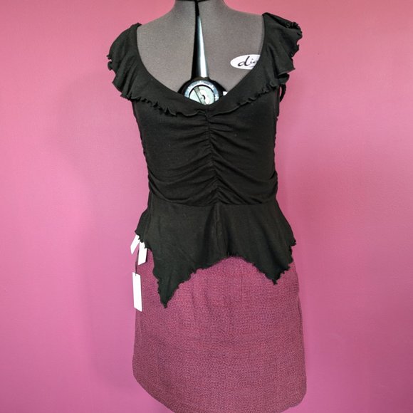 Aritzia Babaton Kinsley Mini Skirt in Elixir Purple size 4 - Picture 2 of 13